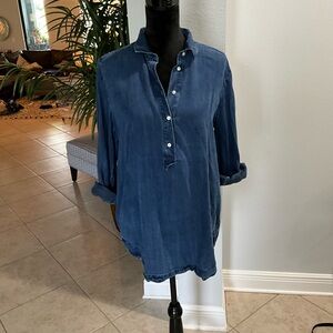 Loft size medium super soft denim shirt